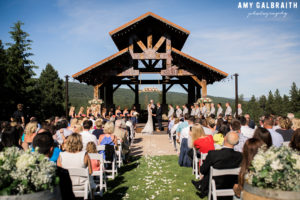 ceremony at the gazebo of swiftwater cellars