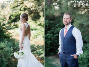 bride and groom on their wedding day at swiftwater cellars