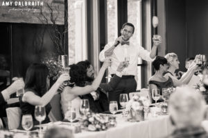 best man giving toast at hotel terra reception