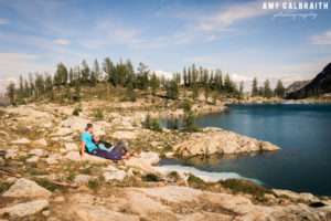 relaxing on the shores of wing lake