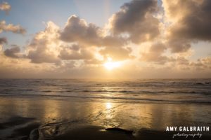 sunset at kalaloch beach in olympic national park