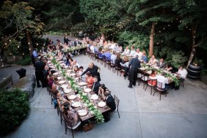 jm cellars outdoor wedding reception