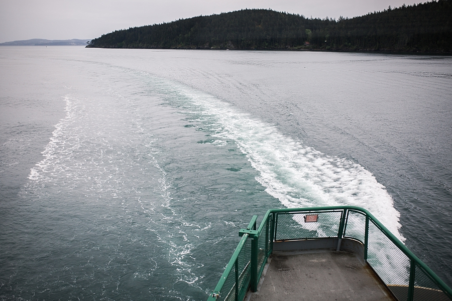 views from the ferry to orcas island