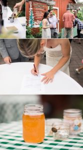 engraved beer glasses as wedding favors