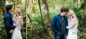 woodsy engagement session at manchester state park