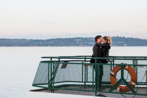 washington ferry engagement photos
