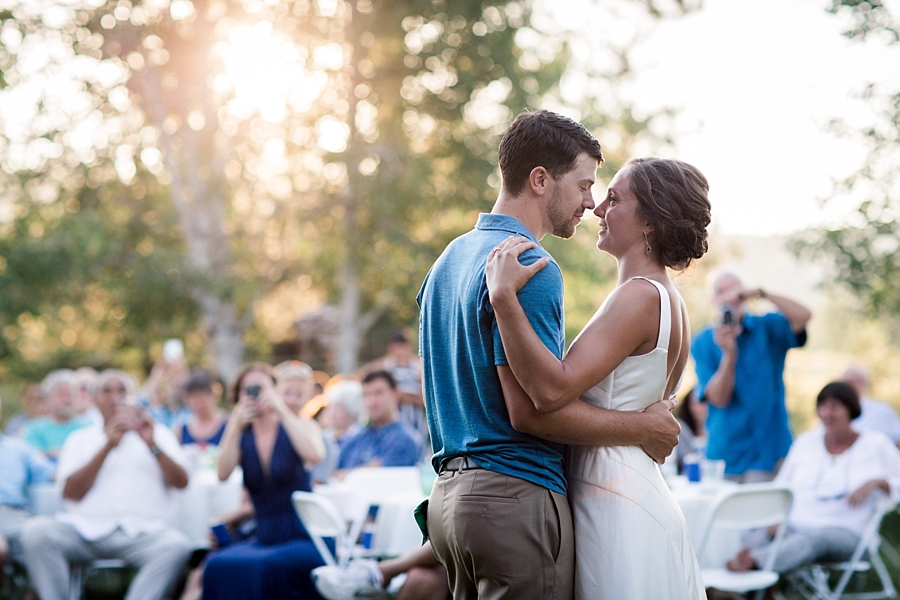 first dance at an outdoor wedding reception in twisp
