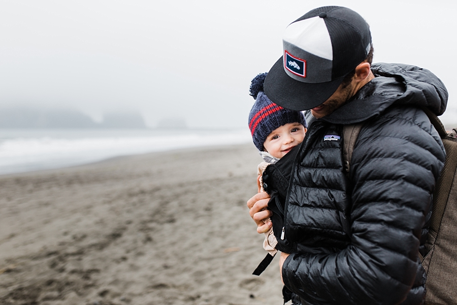 father and baby in la push