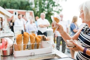wedding ice cream station