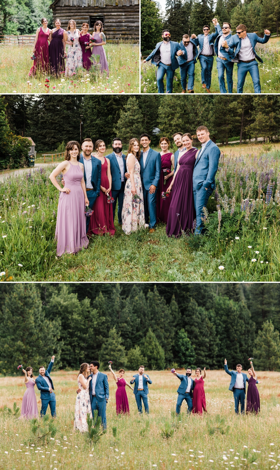Rustic Mountain Wedding in Leavenworth at Brown Family Homestead photographed by Seattle Wedding Photographer Amy Galbraith