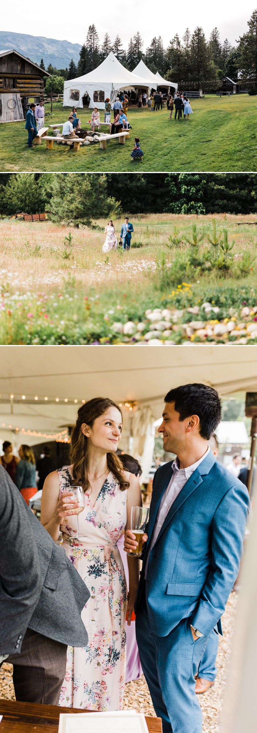 Rustic Mountain Wedding in Leavenworth at Brown Family Homestead photographed by Seattle Wedding Photographer Amy Galbraith