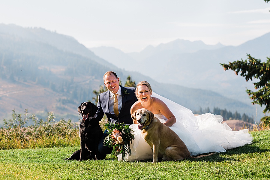 How to Include you Dog in your Wedding Day by Seattle Wedding Photographer Amy Galbraith Photography