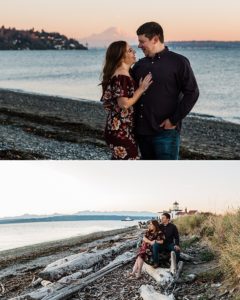 Seattle Adventure Engagement Session at Discovery Park, Ballard Locks, and Arboretum by Amy Galbraith Photography