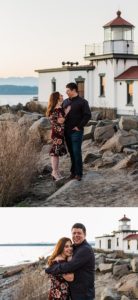 Seattle Adventure Engagement Session at Discovery Park, Ballard Locks, and Arboretum by Amy Galbraith Photography