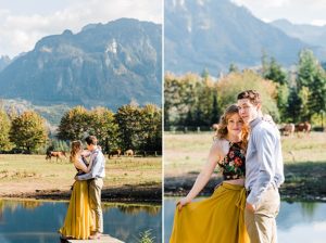 Fall Engagement Photos in Index, Washington by Seattle Mountain Wedding Photographer Amy Galbraith Photography