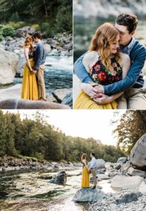 Fall Engagement Photos in Index, Washington by Seattle Mountain Wedding Photographer Amy Galbraith Photography