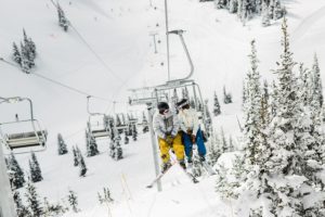 How to Plan a Winter Wedding by Adventure Wedding Photographer Amy Galbraith - Post Wedding Couples Ski Photos