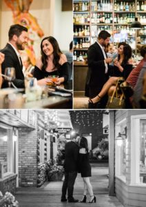 Engagement photos in a Jackson Hole bar by Jackson Hole wedding photographer Amy Galbraith