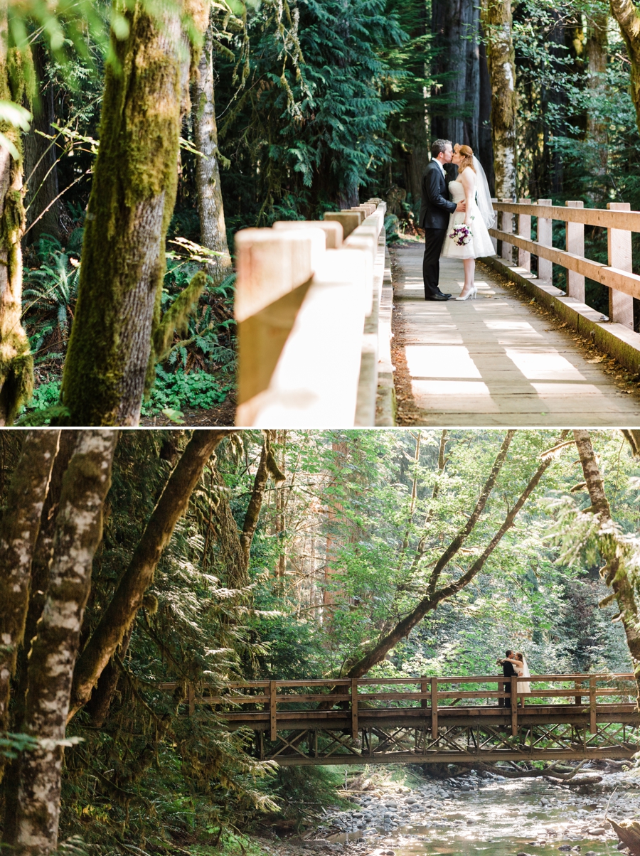 A forested wedding venue in Olympic National Park