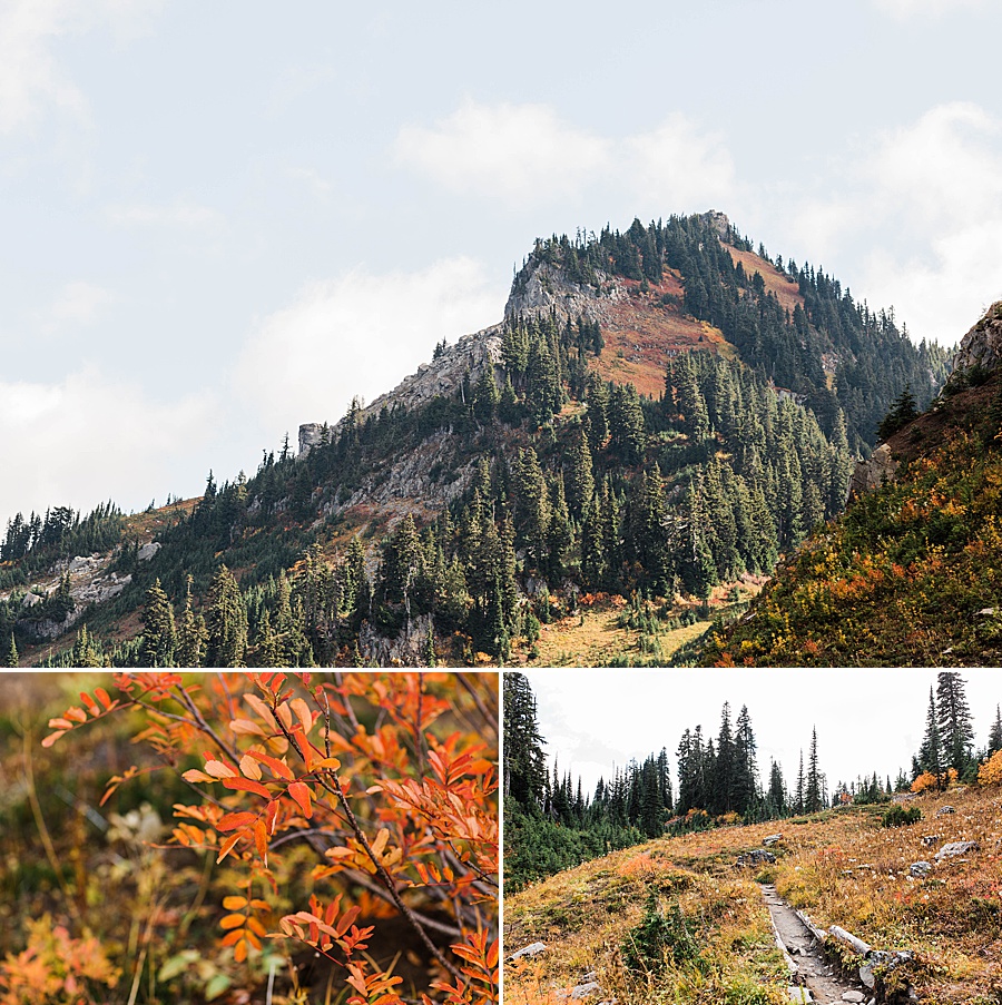 Views from Chinook Pass on a sunny fall afternoon