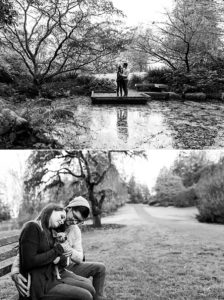 Washington Arboretum Fall Engagement Photos in Seattle by Seattle Wedding Photographer Amy Galbraith