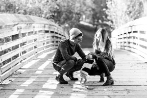 Washington Arboretum Fall Engagement Photos in Seattle by Seattle Wedding Photographer Amy Galbraith