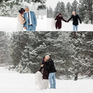 Leavenworth Winter Wedding at Pine River Ranch by Outdoor Wedding Photographer Amy Galbraith