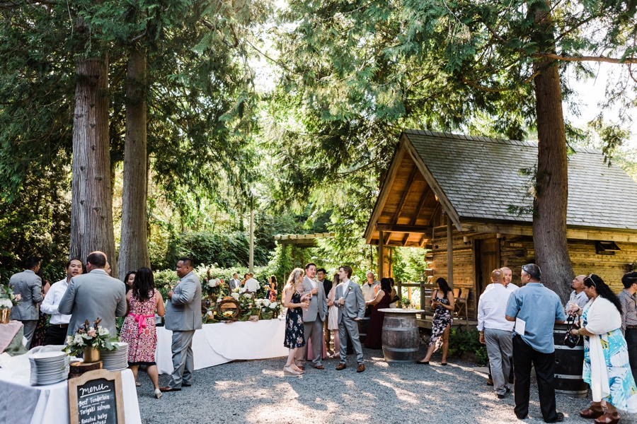 Outdoor space at Snohomish wedding venue Green Gates at Flowing Lake by Seattle wedding photographer Amy Galbraith