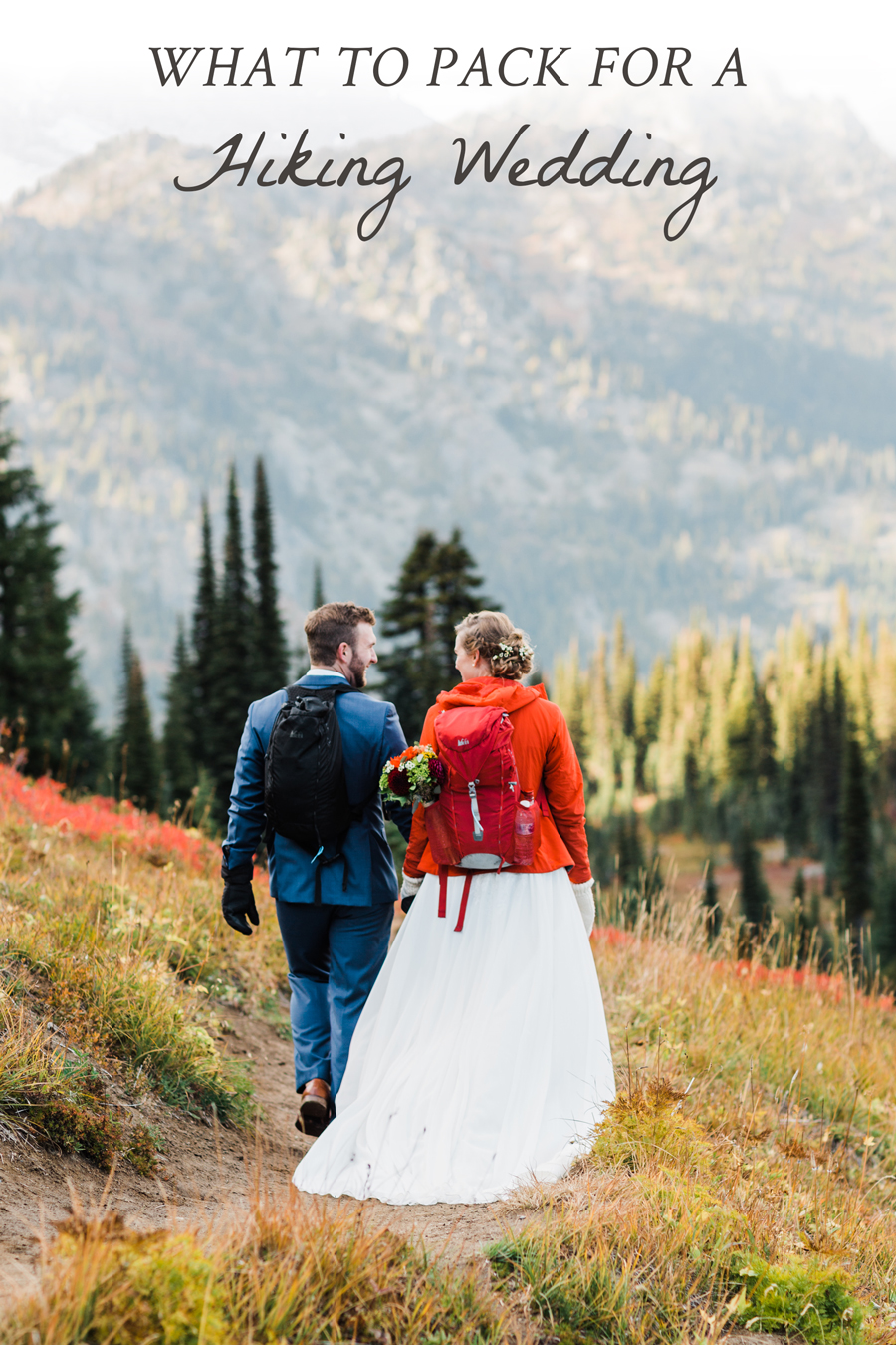 Hiking Wedding Packing List by Mountain Wedding Photographer Amy Galbraith