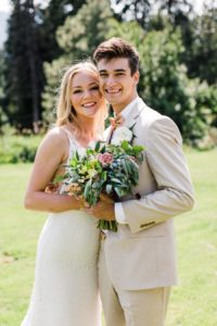 Mountain wedding at Brown Family Homestead by adventure wedding photographer Amy Galbraith