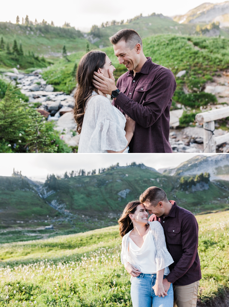 Mt Rainier Engagement Session by Adventure Wedding Photographer Amy Galbraith