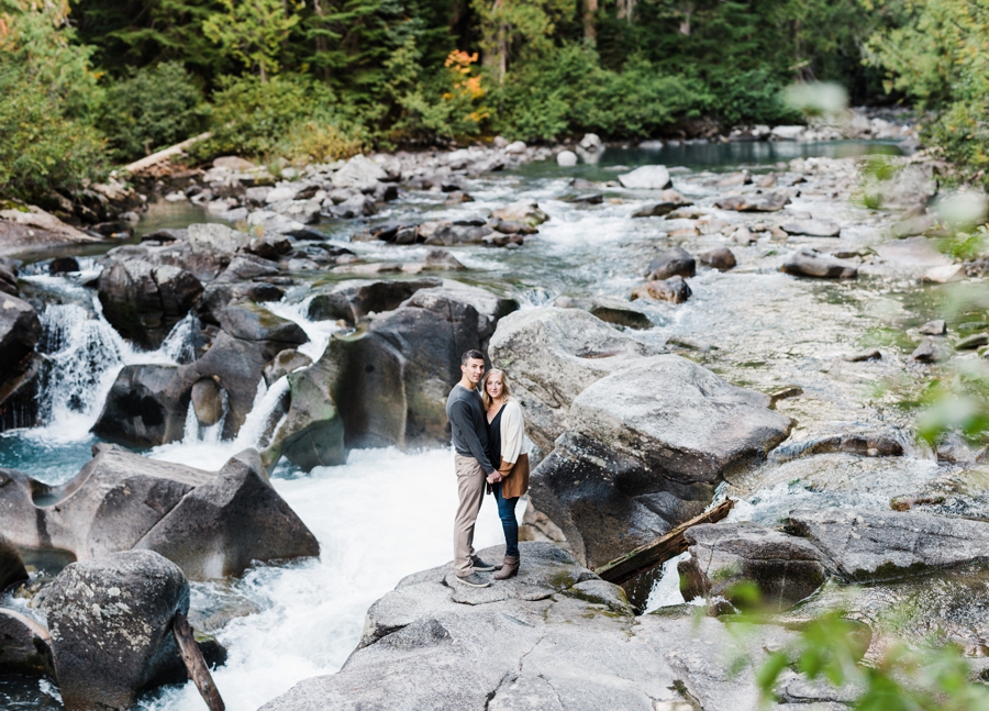 Autumn Leavenworth Engagement Session near Lake Wenatchee by Seattle adventure wedding photographer Amy Galbraith