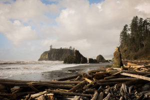 Ruby Beach on a sunny day out on the Washington coast