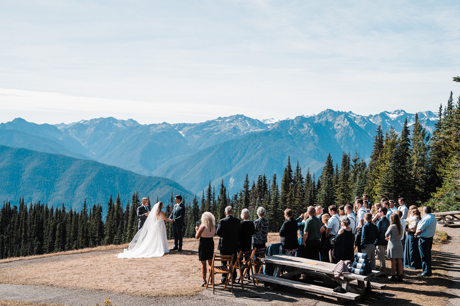 A small wedding on Hurricane Ridge in Olympic National Park