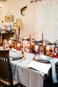 An autumn wedding tablescape