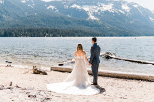 Bride and groom portraits at Washington wedding